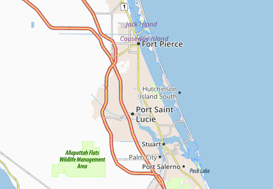 Karte Stadtplan Port Saint Lucie-River Park