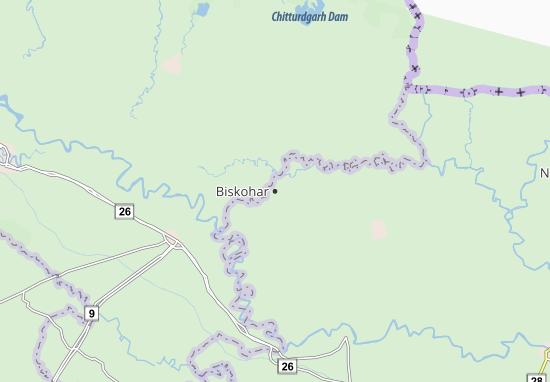 Mapa Biskohar