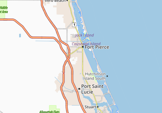 Karte Stadtplan Fort Pierce South