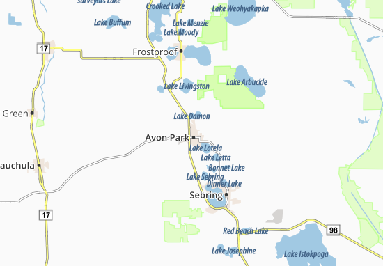 Mapa Avon Park