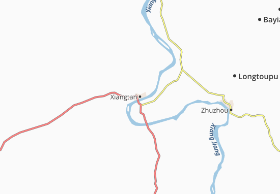 Mapa Xiangtan