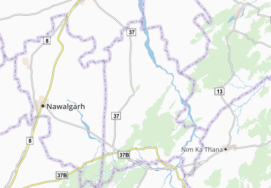 Karte Stadtplan Gudha