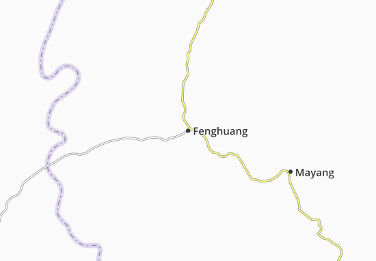 Karte Stadtplan Fenghuang