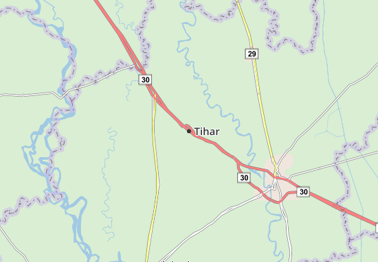 Karte Stadtplan Tihar
