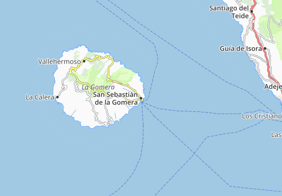 Mapa San Sebastián de la Gomera