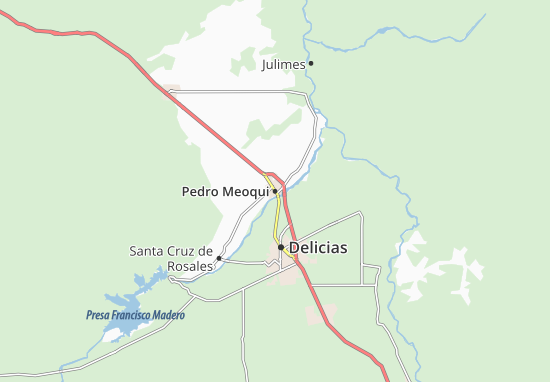 Kaart Plattegrond Pedro Meoqui