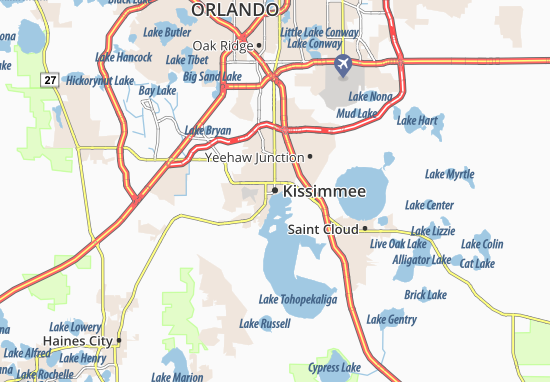 Karte Stadtplan Kissimmee