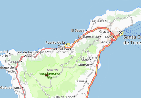 Karte Stadtplan La Orotava