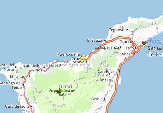 MICHELIN Puerto de la Cruz map - ViaMichelin