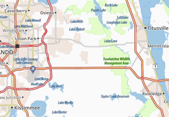Karte Stadtplan Wedgefield