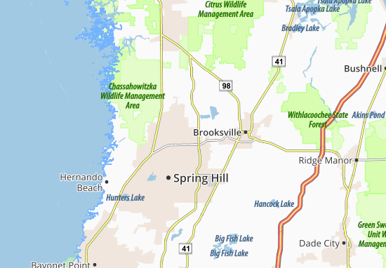 Karte Stadtplan Brookridge