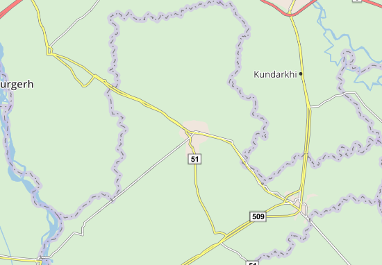 Kaart Plattegrond Sambhal