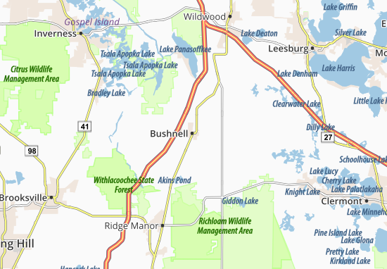 Mapa Bushnell