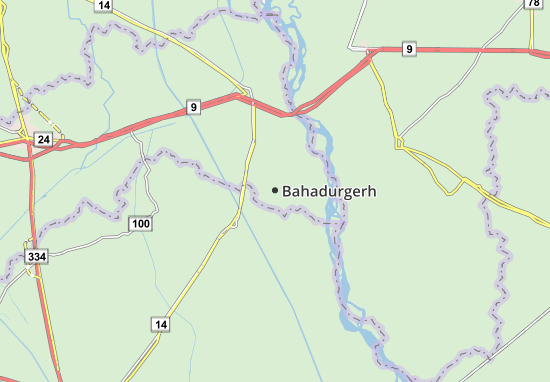 Karte Stadtplan Bahadurgerh