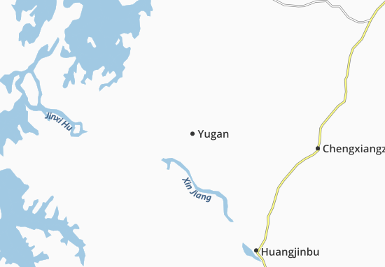 Mapa Yugan