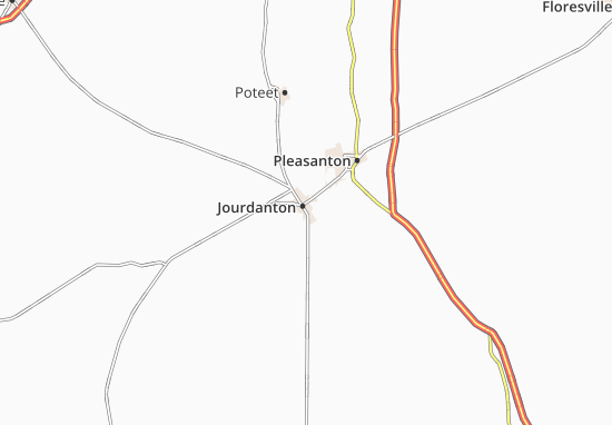 Karte Stadtplan Jourdanton