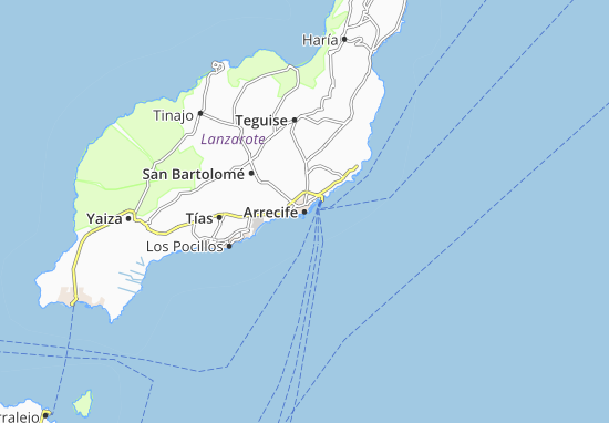 Mapa Arrecife