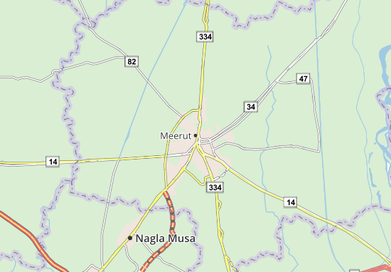 Mapa Meerut