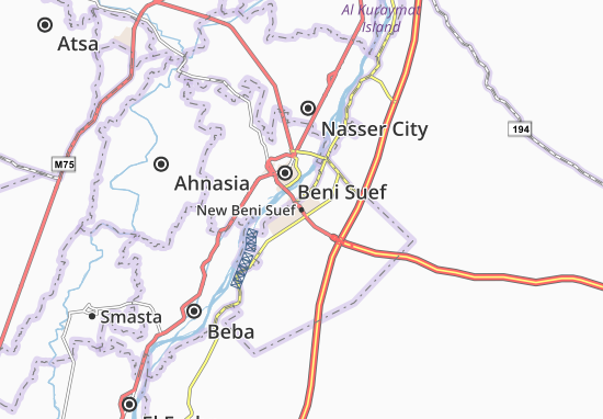 Kaart Plattegrond New Beni Suef