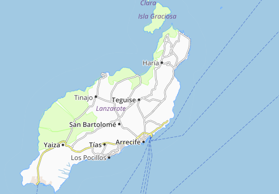 Mapa Isla de Lanzarote