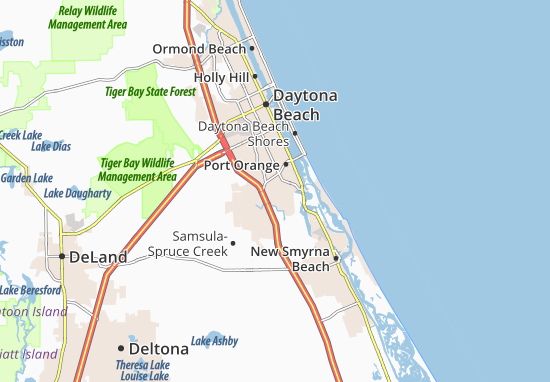 Karte Stadtplan Port Orange