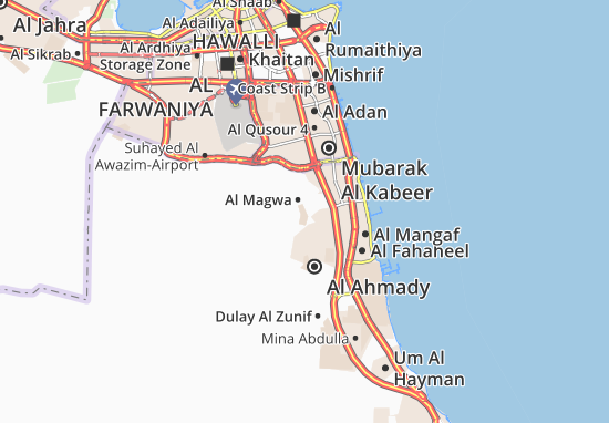 Karte Stadtplan Al Magwa