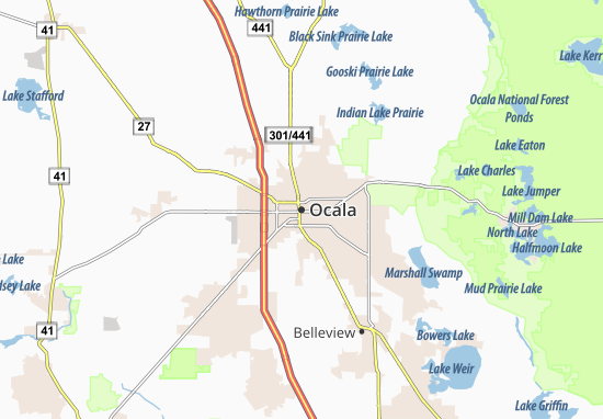 Mapa Ocala