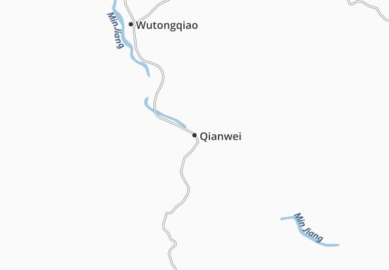 Karte Stadtplan Qianwei