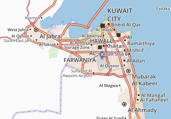 Mapa Abdullah Al Mubarak-West Jleeb 7