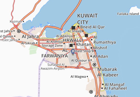 Kaart Plattegrond Al Farwaniya 5