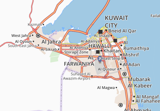 Karte Stadtplan Sabah Al Nasser