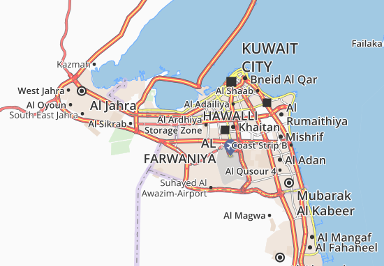 Karte Stadtplan Al Ardhiya 9
