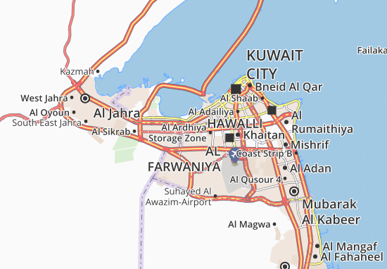 Karte Stadtplan Al Ardhiya 4