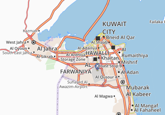 Kaart Plattegrond Al Ardhiya 1