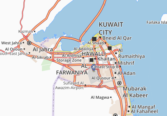 Mapa Al Ardhiya Storage Zone