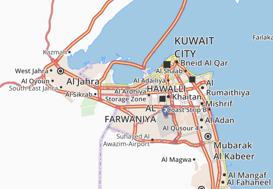 Karte Stadtplan Al Ardhiya 3