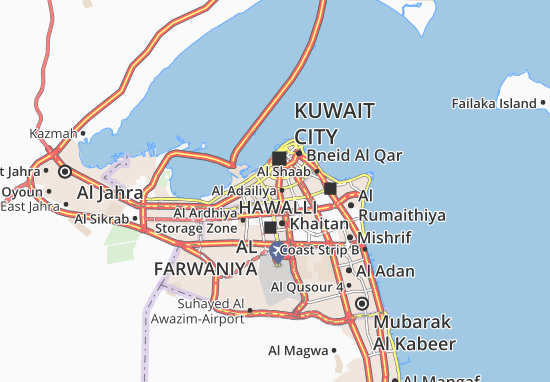 Karte Stadtplan Al Khaldiya 2