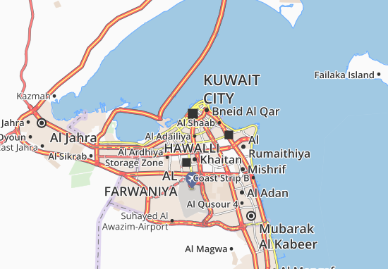 Karte Stadtplan Al Faiha 7