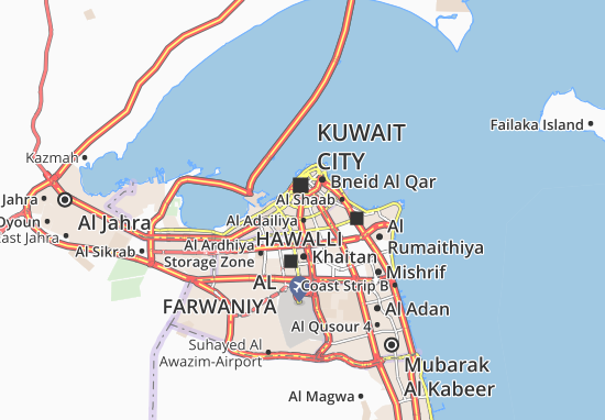 Karte Stadtplan Al Faiha 1