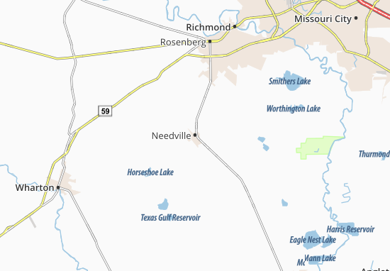 Mapa Needville