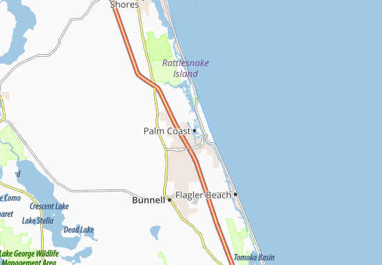 Mapa Palm Coast
