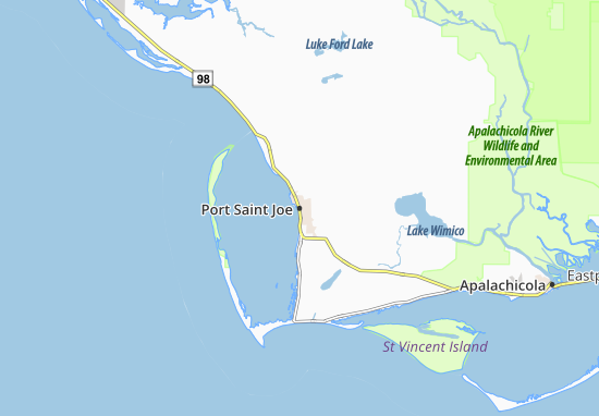 Mapa Port Saint Joe