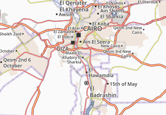 Mapa Maadi El Khabiry El Sharkia