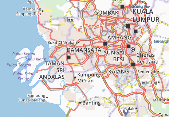 Mapa Shah Alam