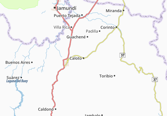 Karte Stadtplan Caloto