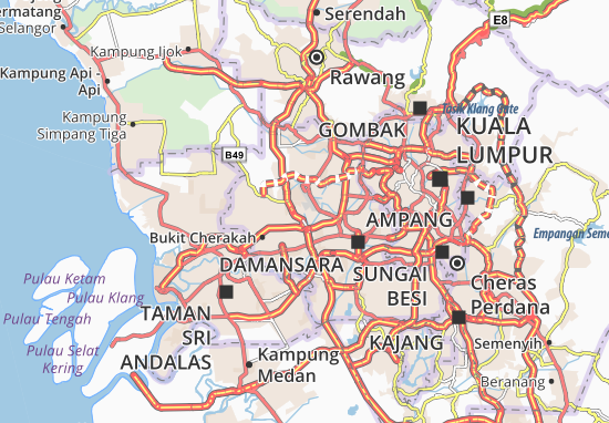 Mappe-Piantine Damansara