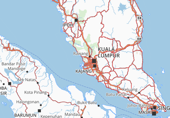 Map of selangor districts