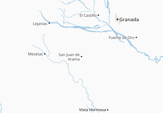San Juan de Arama Map