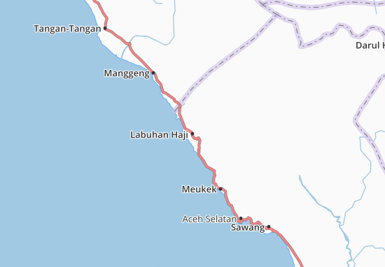 Gambar MICHELIN-Landkarte Labuhan Haji - Stadtplan Labuhan Haji - ViaMichelin