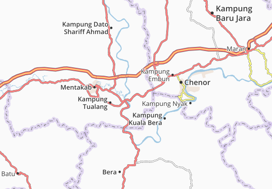 Karte Stadtplan Kampung Paya Pulai